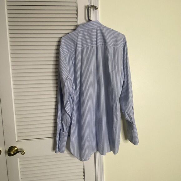 Ermenegildo Zegna Men Long Sleeve Button Front Dress Shirt SZ  43/17 Comfort Fit - Picture 2 of 10